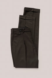 Russell Suit Trousers - Wool - Chocolate