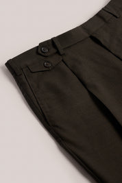 Russell Suit Trousers - Wool - Chocolate