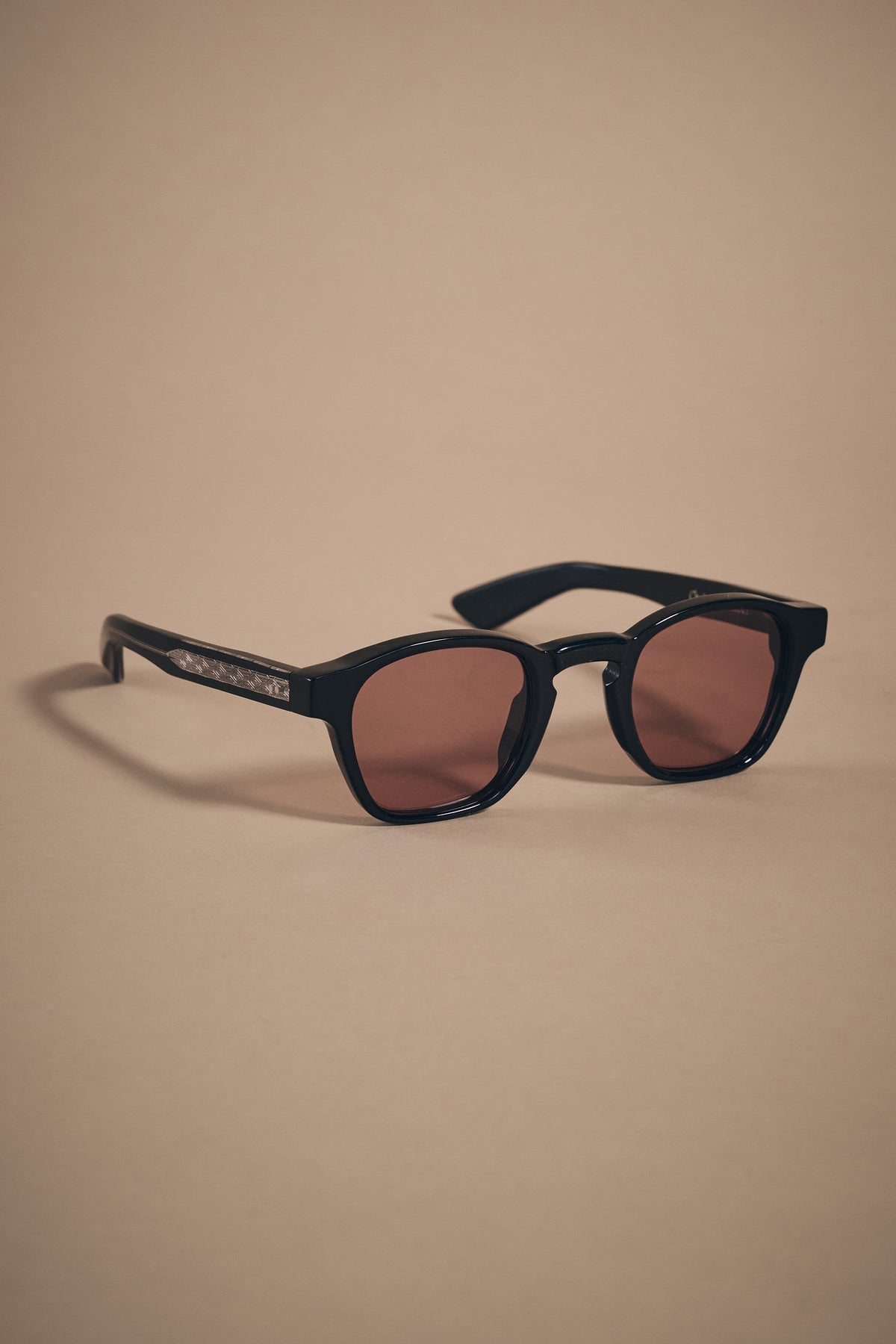 Hyde Sunglasses - Italian Acetate - Black Frame & Red Lens