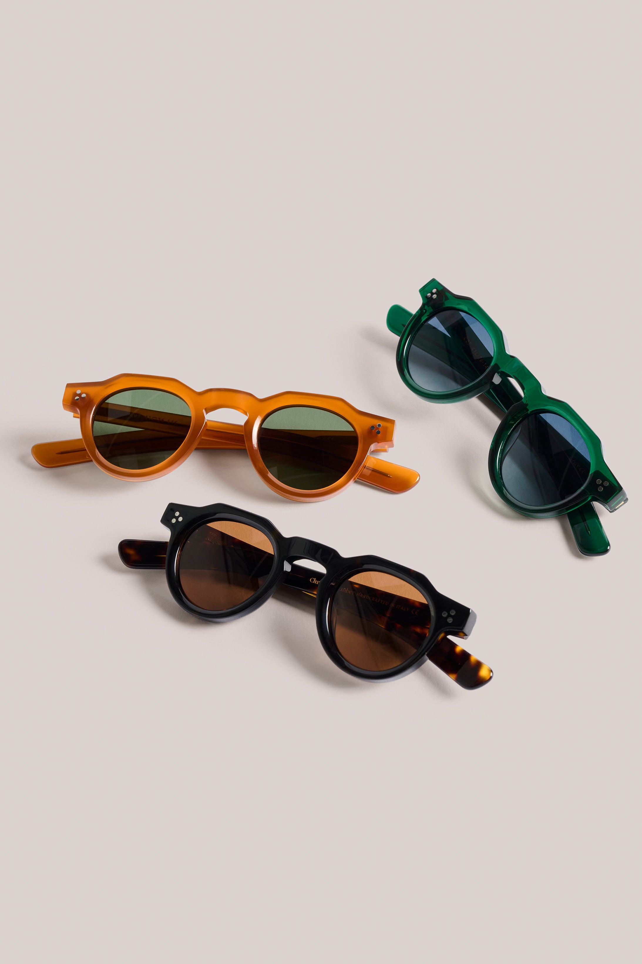 Lorne Crown Sunglasses - Camel Frame / Grey Lens