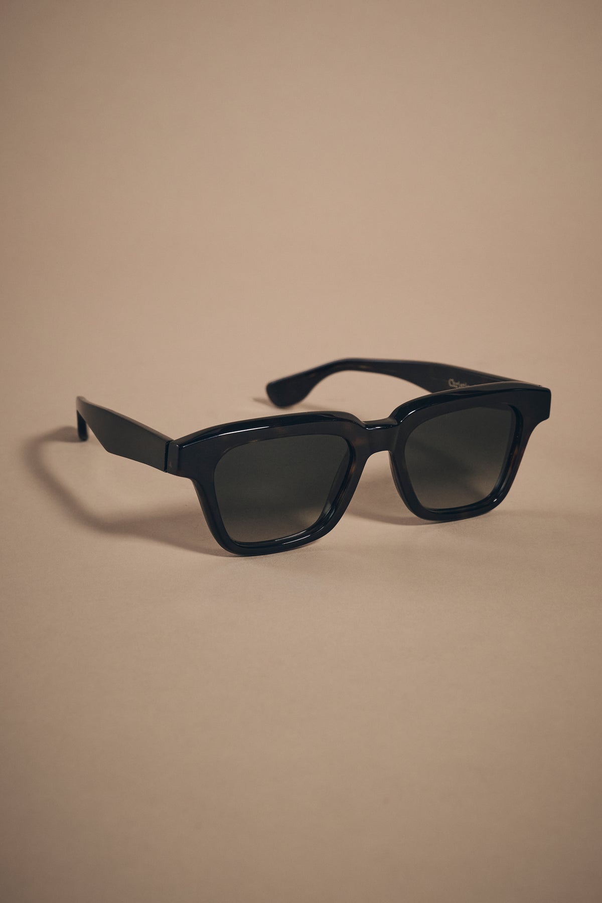 Kelsey Sunglasses - Italian Acetate - Dark Tortoiseshell Frame & Black Lens