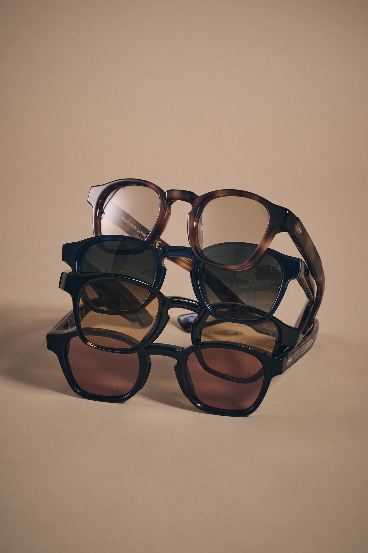 Hyde Sunglasses - Italian Acetate - Blue Frame & Brown Lens