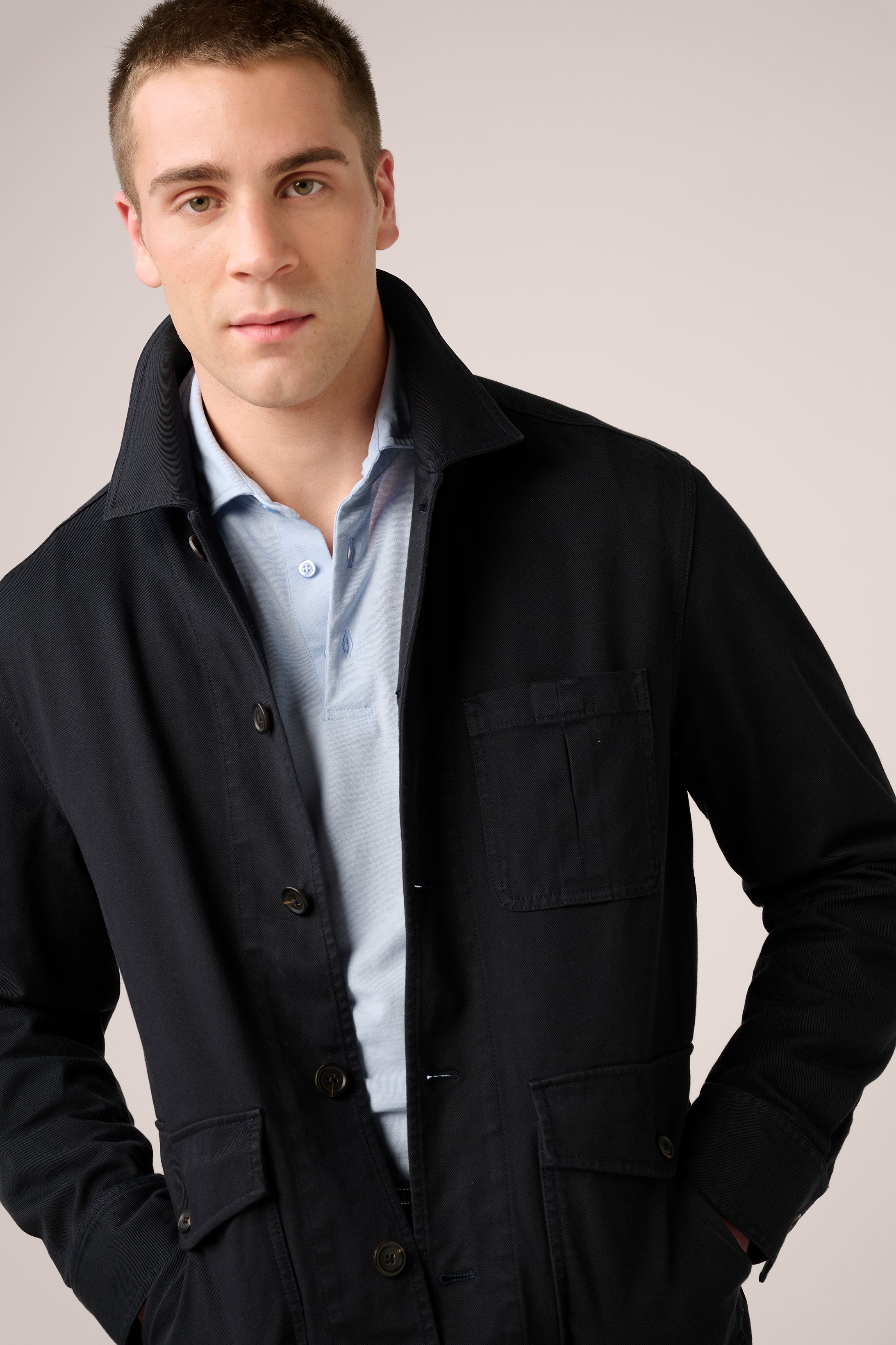 Fitzroy Chore Jacket - Garment-Dyed Cotton - Midnight