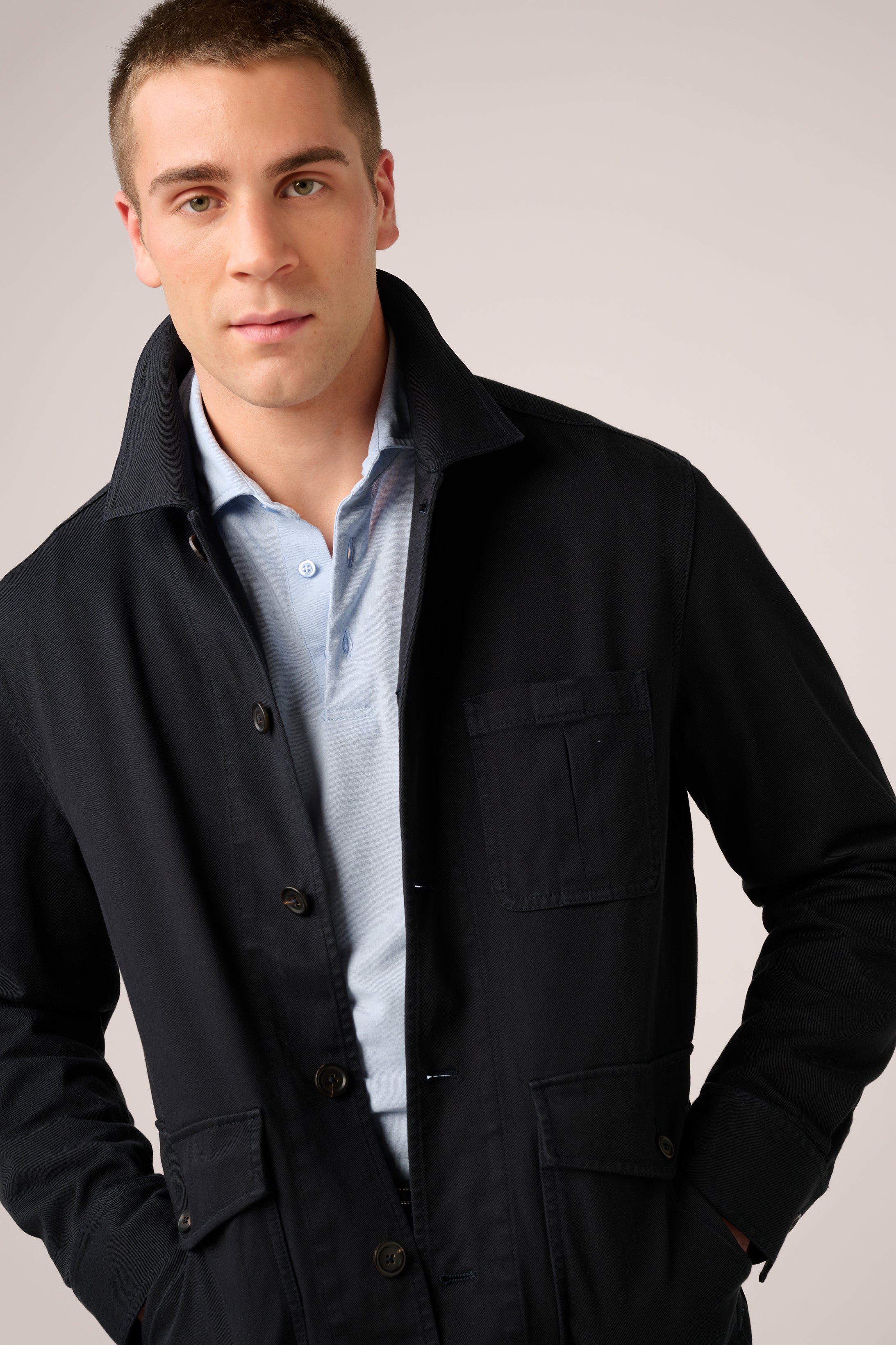 Fitzroy Chore Jacket - Garment-Dyed Cotton - Midnight