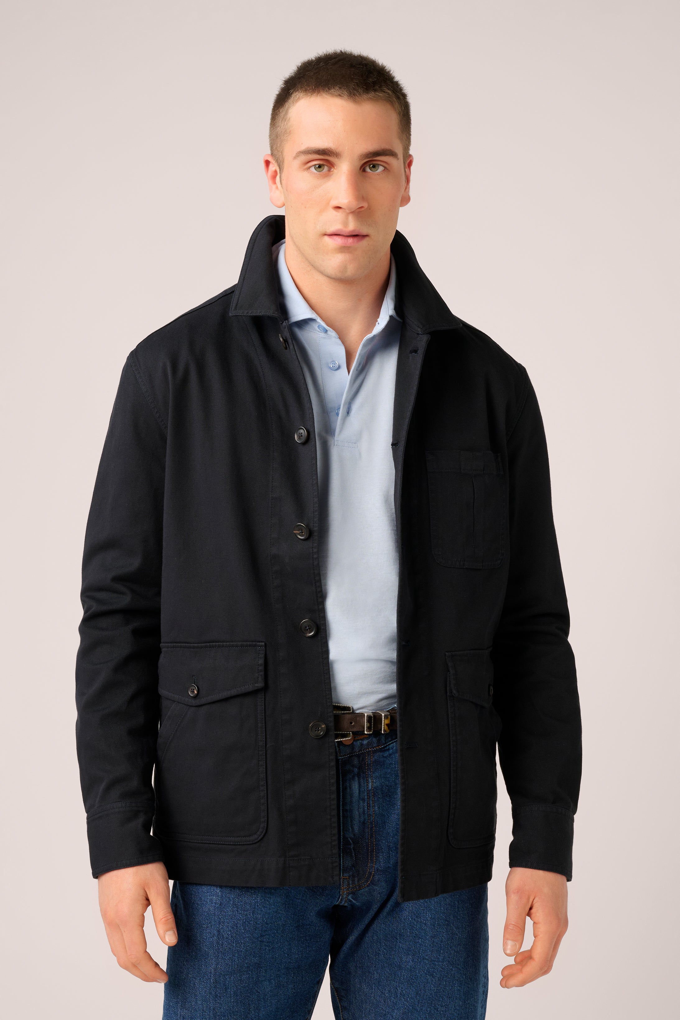Fitzroy Chore Jacket - Garment-Dyed Cotton - Midnight