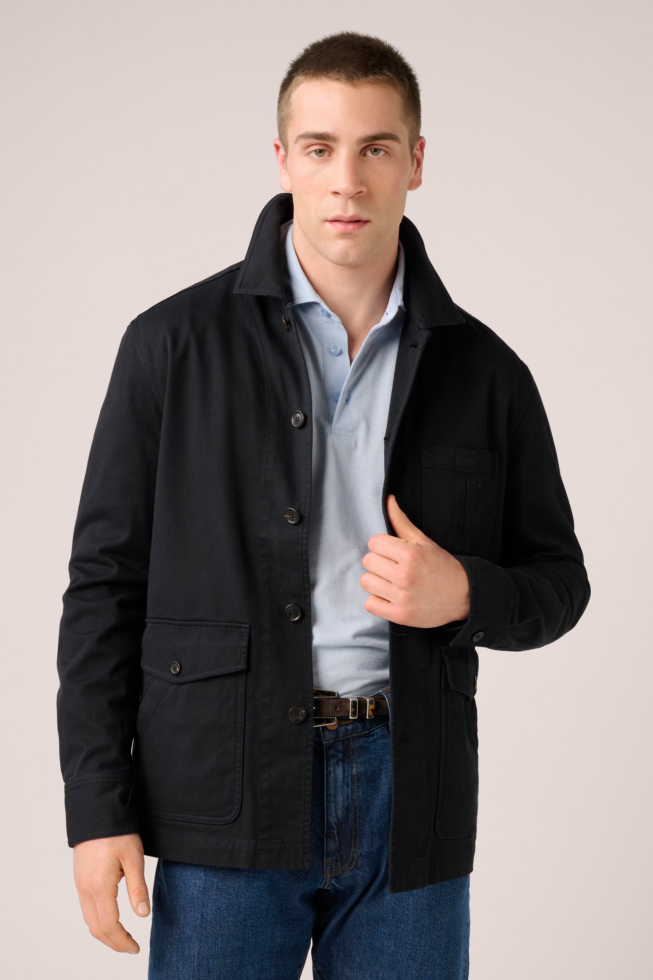 Fitzroy Chore Jacket - Garment-Dyed Cotton - Midnight