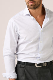Somelos Workshirt- White Stripe