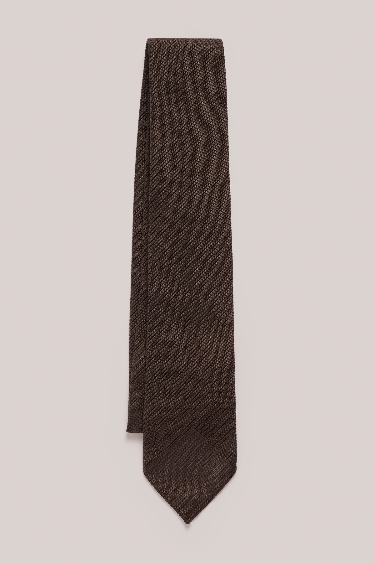 Tie - Silk Grenadine - Chocolate