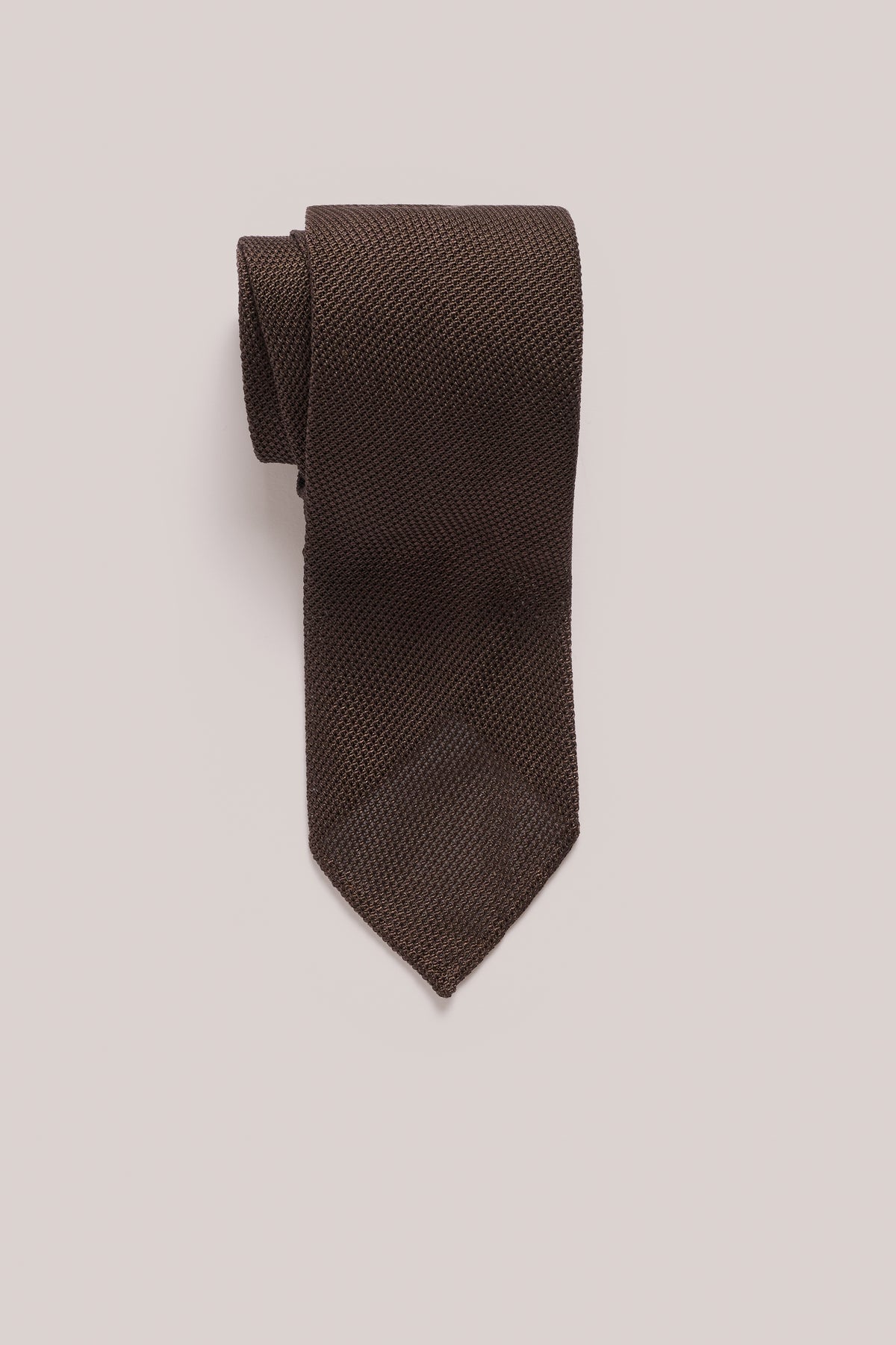 Tie - Silk Grenadine - Chocolate