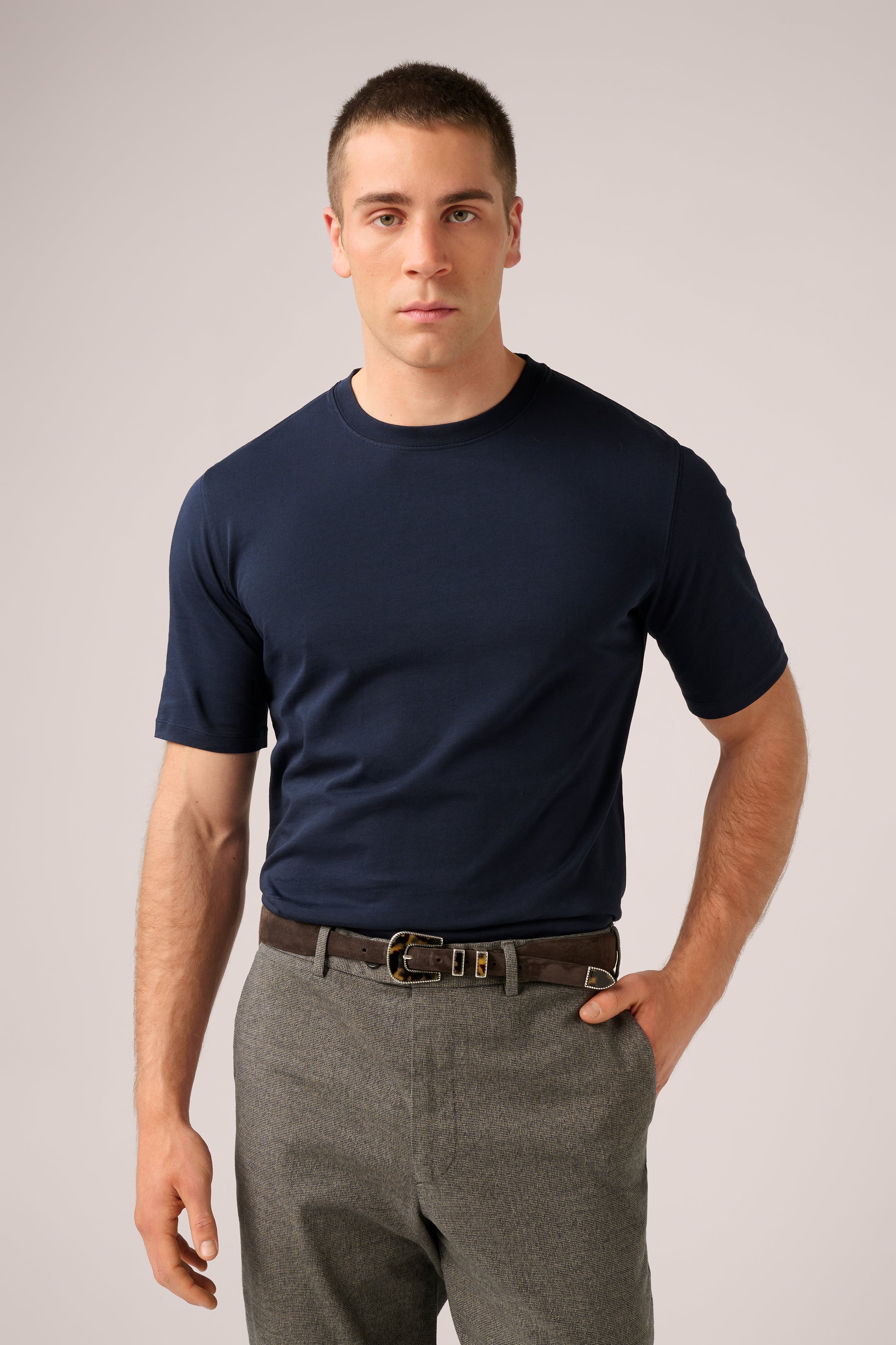 Apollo T-Shirt - Portuguese Cotton - Navy Blue