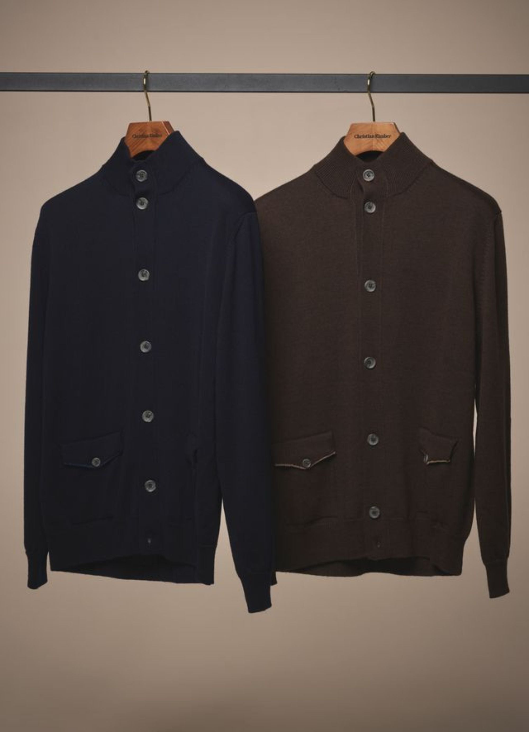 Woodend Cardigan - Wool - Chocolate Brown