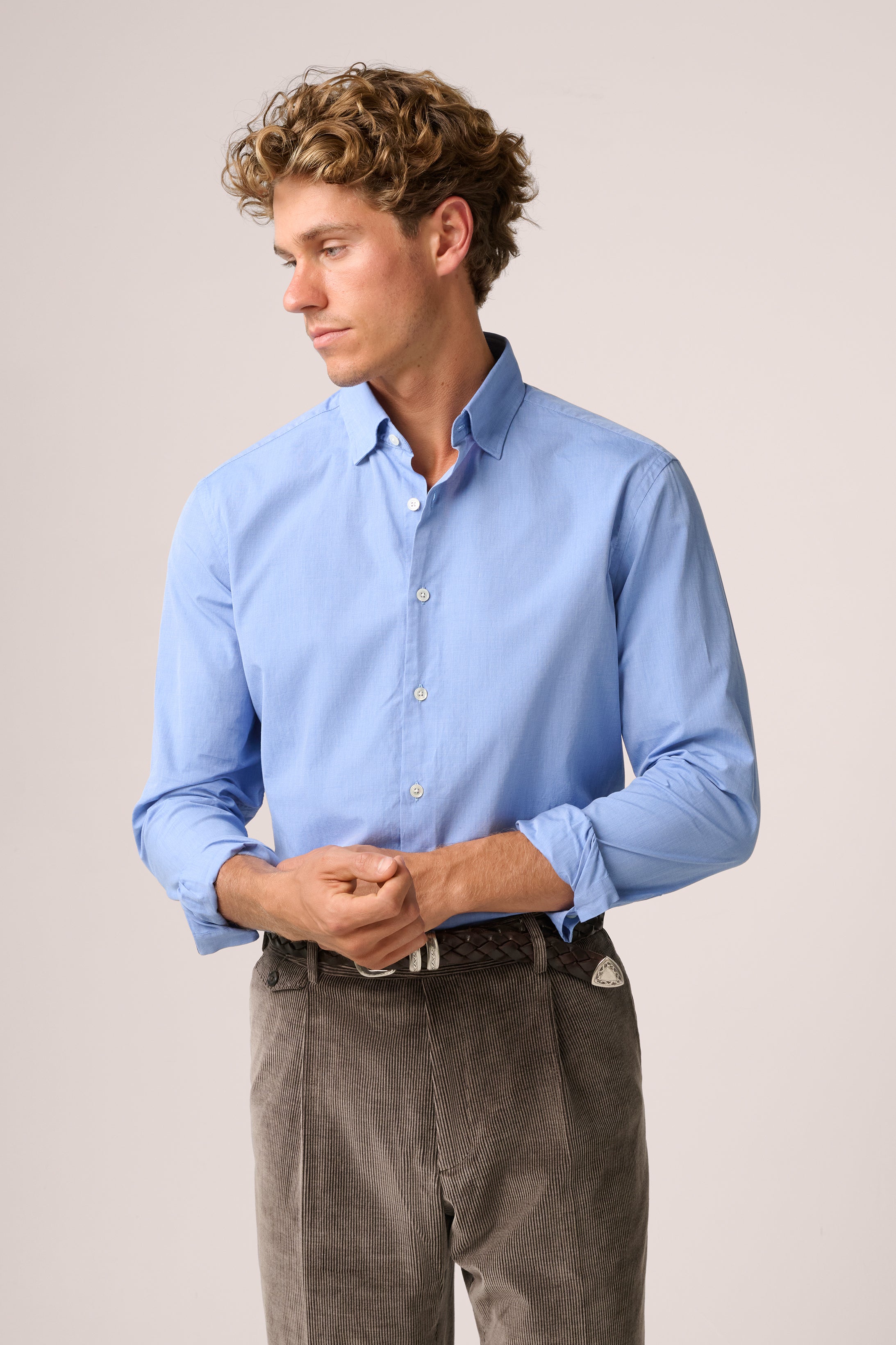 Lightweight Work Shirt - Cotton - Cornflower Blue