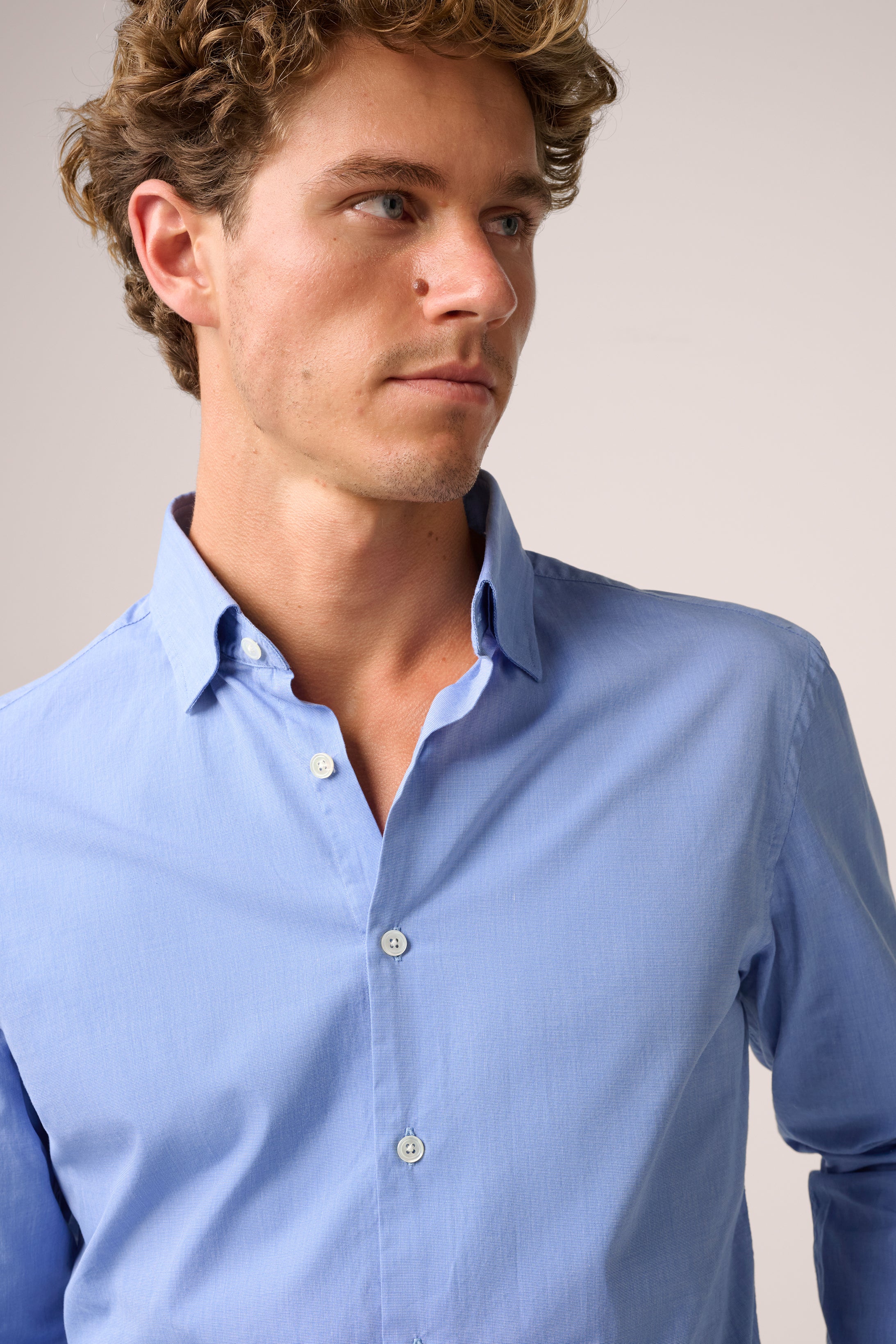 Lightweight Work Shirt - Cotton - Cornflower Blue