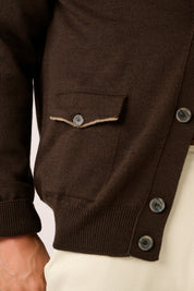Woodend Cardigan - Wool - Chocolate