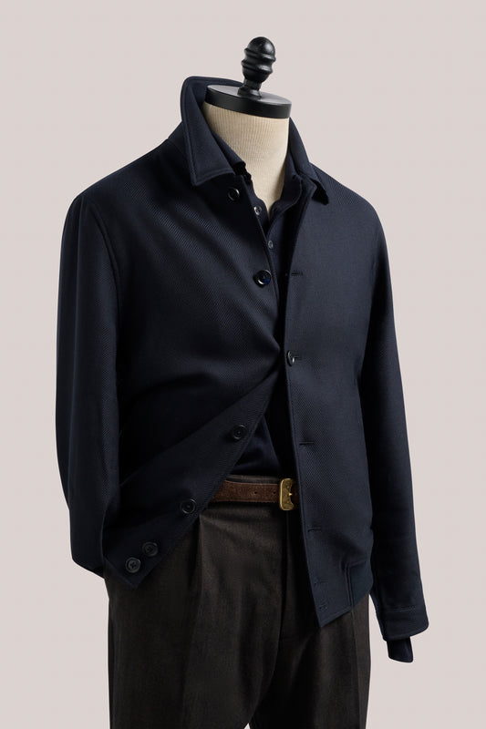 Macedon Bomber - Wool - Navy