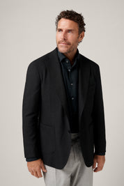 Apollo Unconstructed Hopsack Blazer - Charcoal