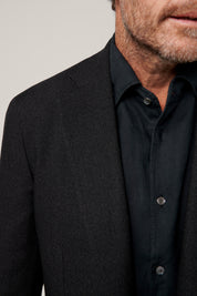 Apollo Unconstructed Hopsack Blazer - Charcoal