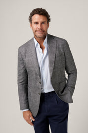 Deconstructed Blazer Apollo - Ash Wool/Silk/Linen
