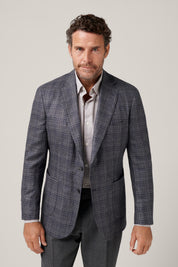 Italian Blazer Wool Silk - Melange Charcoal