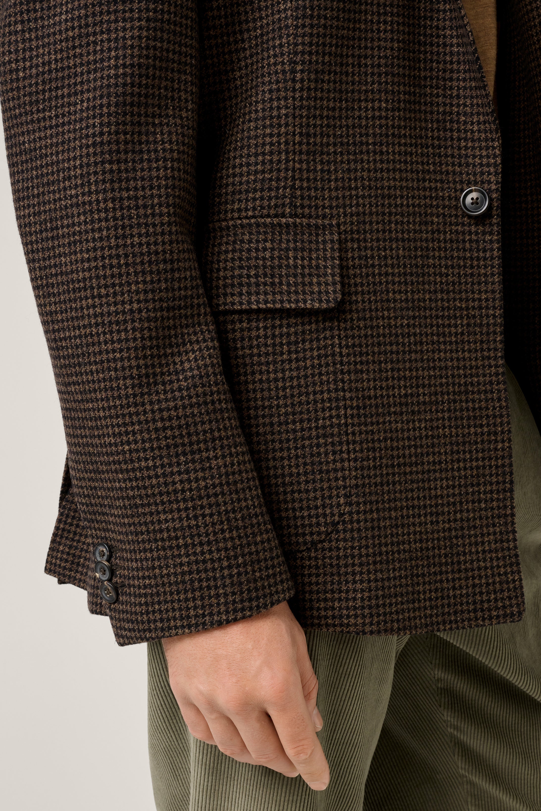 Architects Houndstooth Blazer - Chocolate