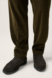 Italian Corduroy Gurkha Trouser - Forrest Green