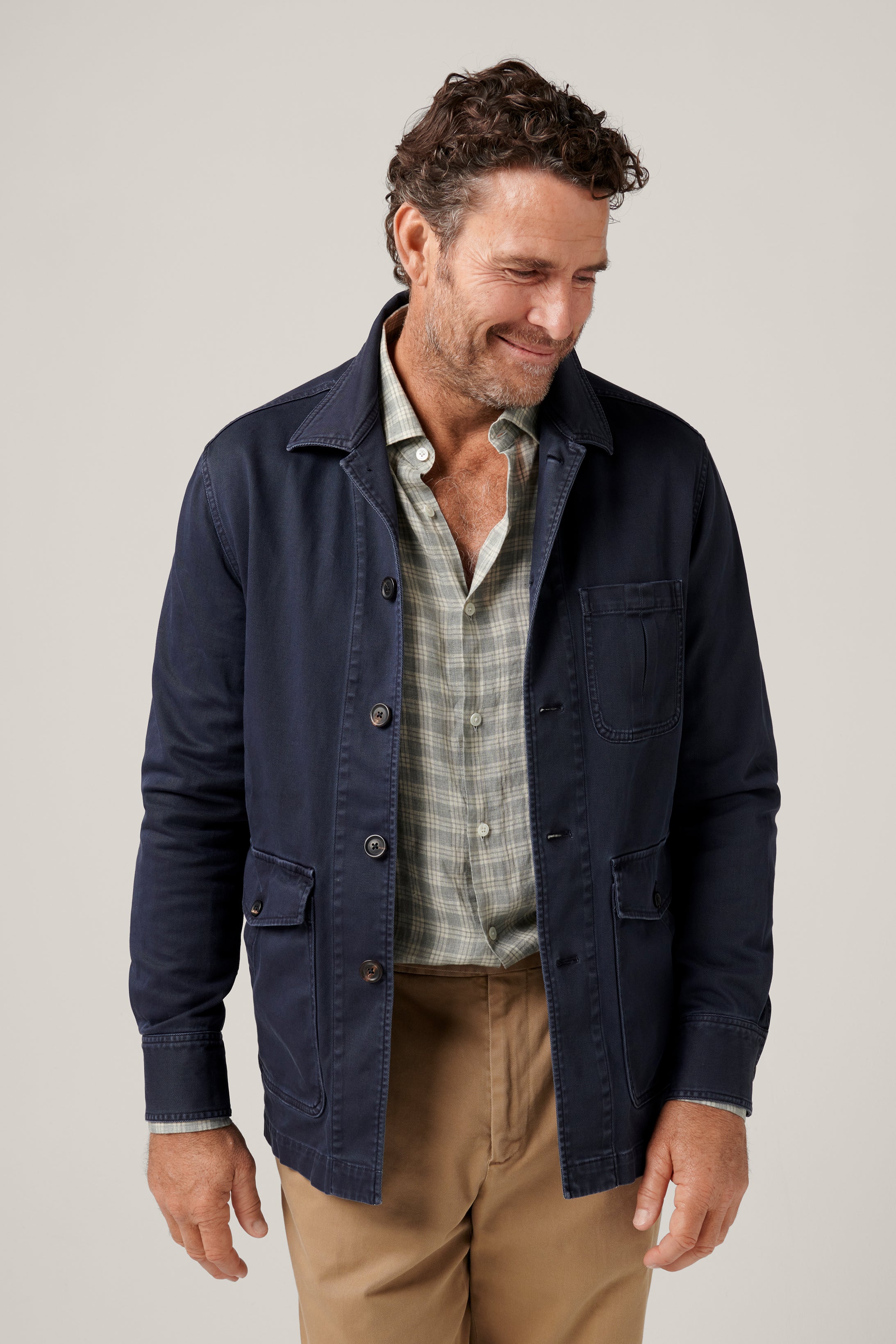 Fitzroy Chore Jacket - Charcoal Navy