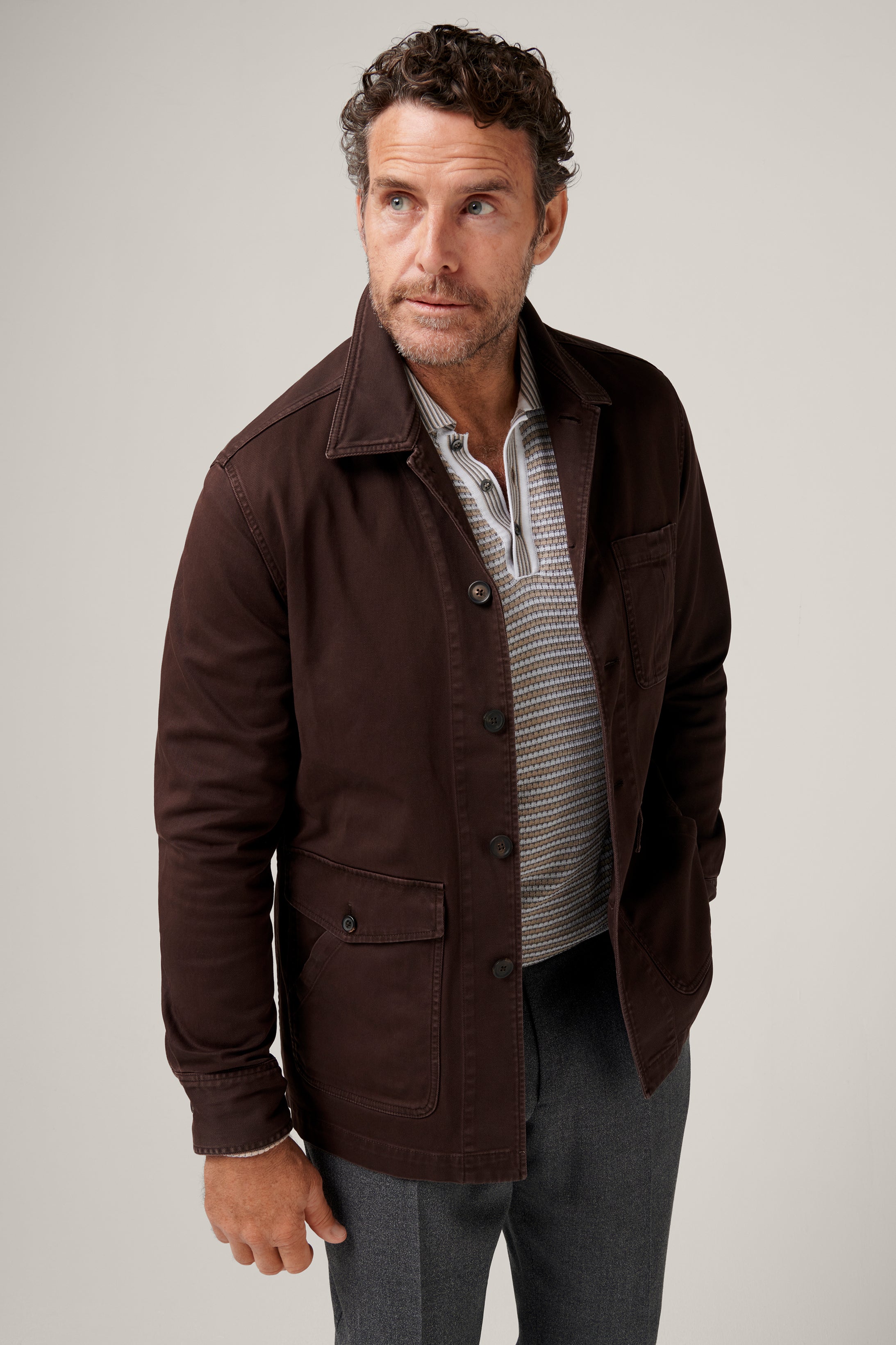 Fitzroy Chore Jacket - Chocolate