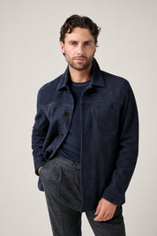 Fitzroy Chore Jacket - Navy Suede