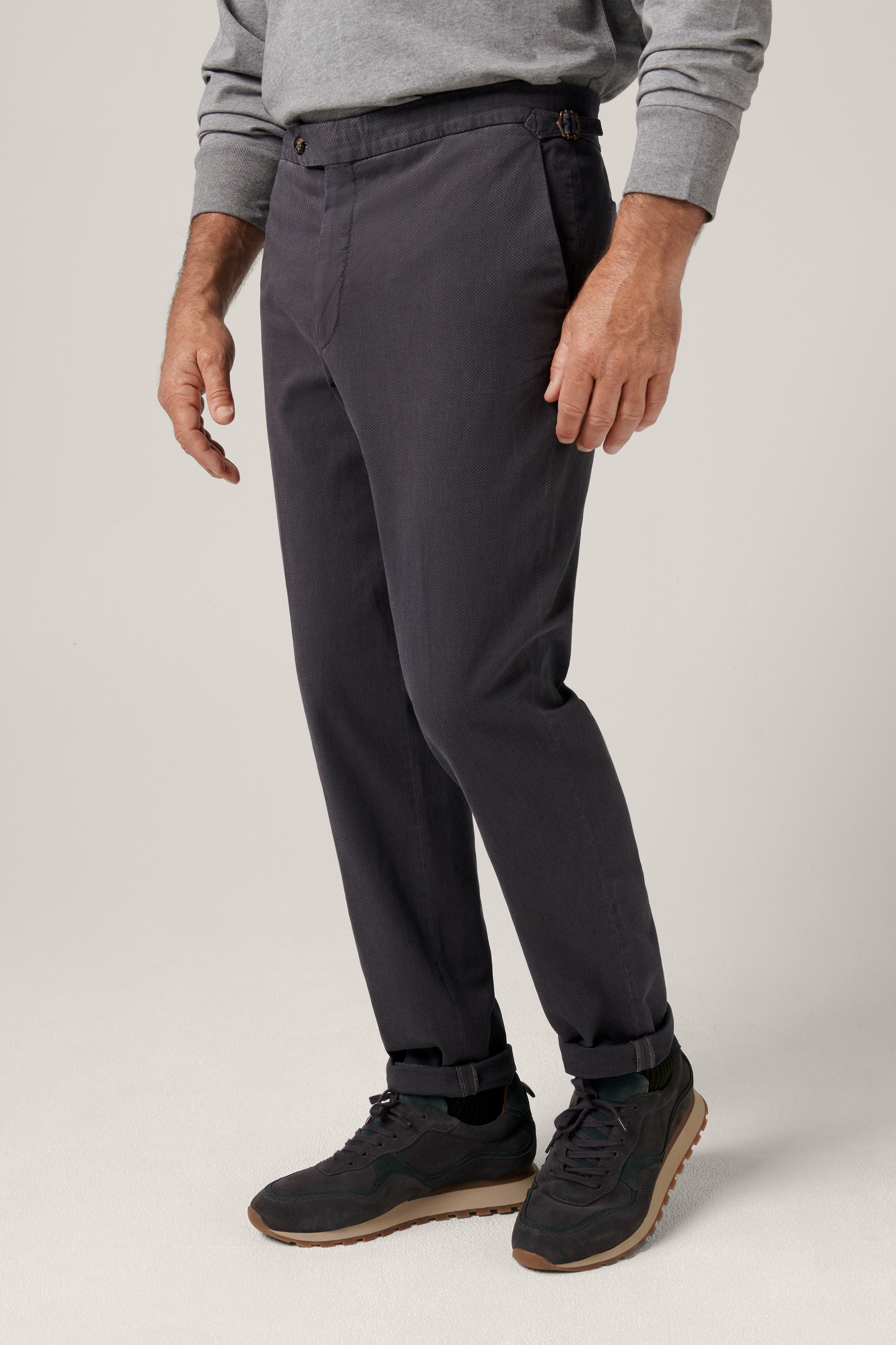 Italian Melange Chino - Slate