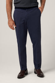 Italian Melange Chino - Navy