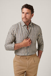 Bronte Linen Shirt - Burnt Cigar - Pre-Order Restock