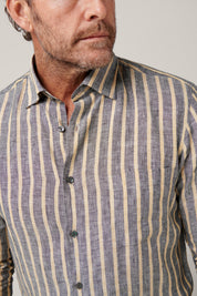 Bronte Linen Shirt - Burnt Cigar - Pre-Order Restock