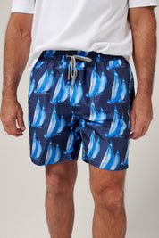Rose Bay Swim Shorts - Sailing