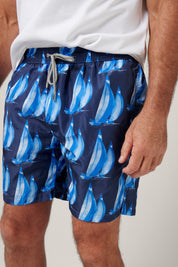 Rose Bay Swim Shorts - Sailing