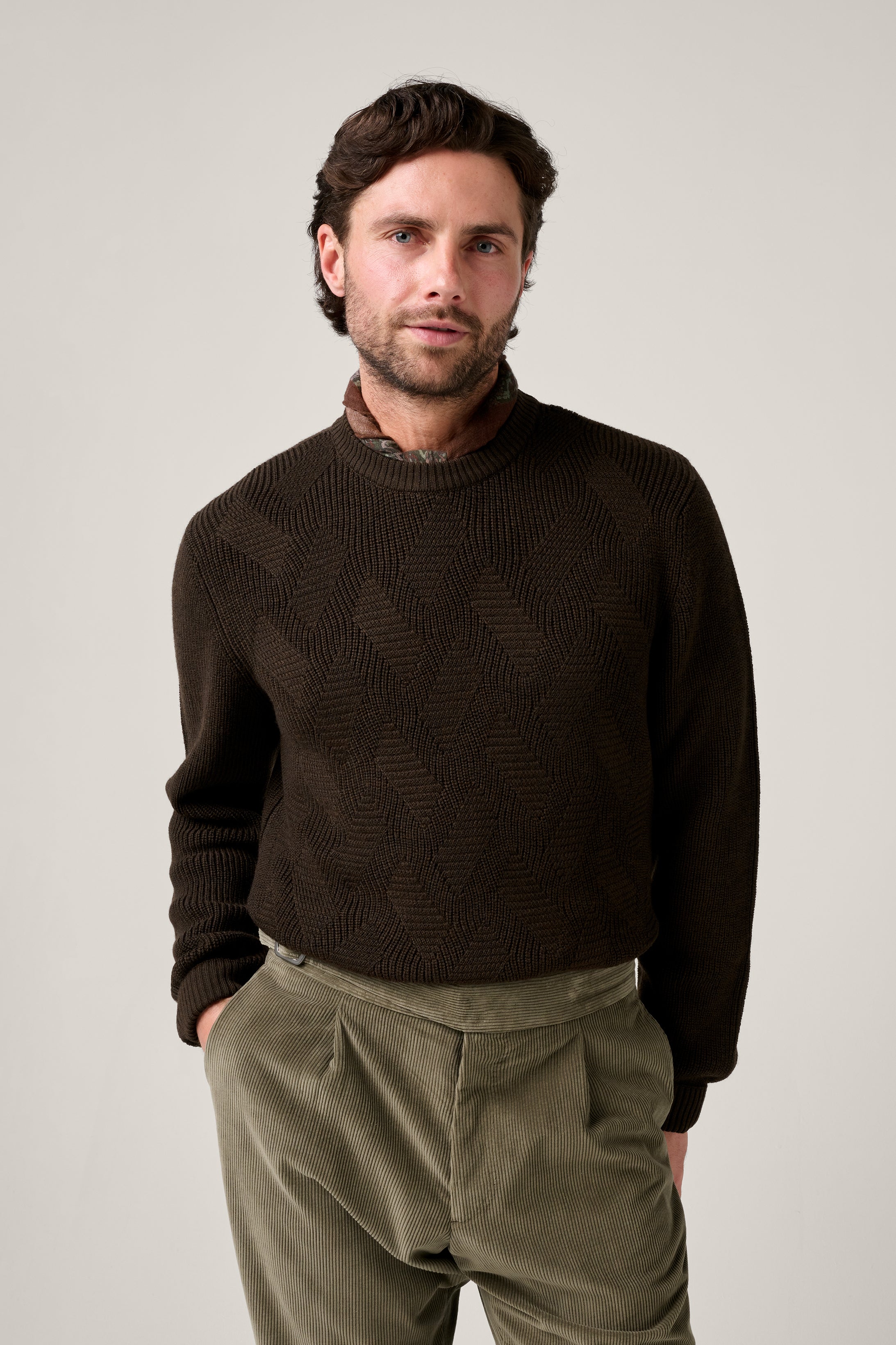 Radfords Cable Knit - Chocolate