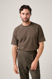 Coolum T-Shirt - Vintage Washed Chocolate