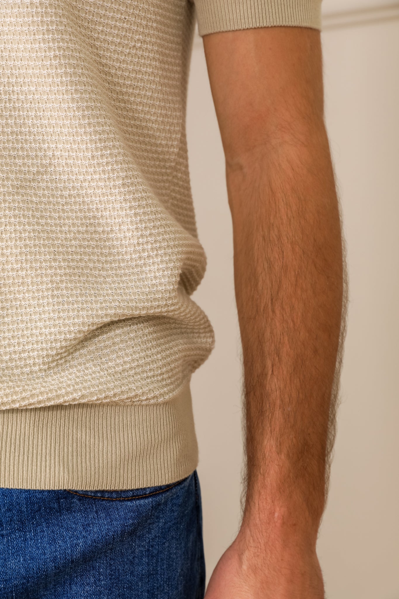 Beechworth Short Sleeved Polo - Salt