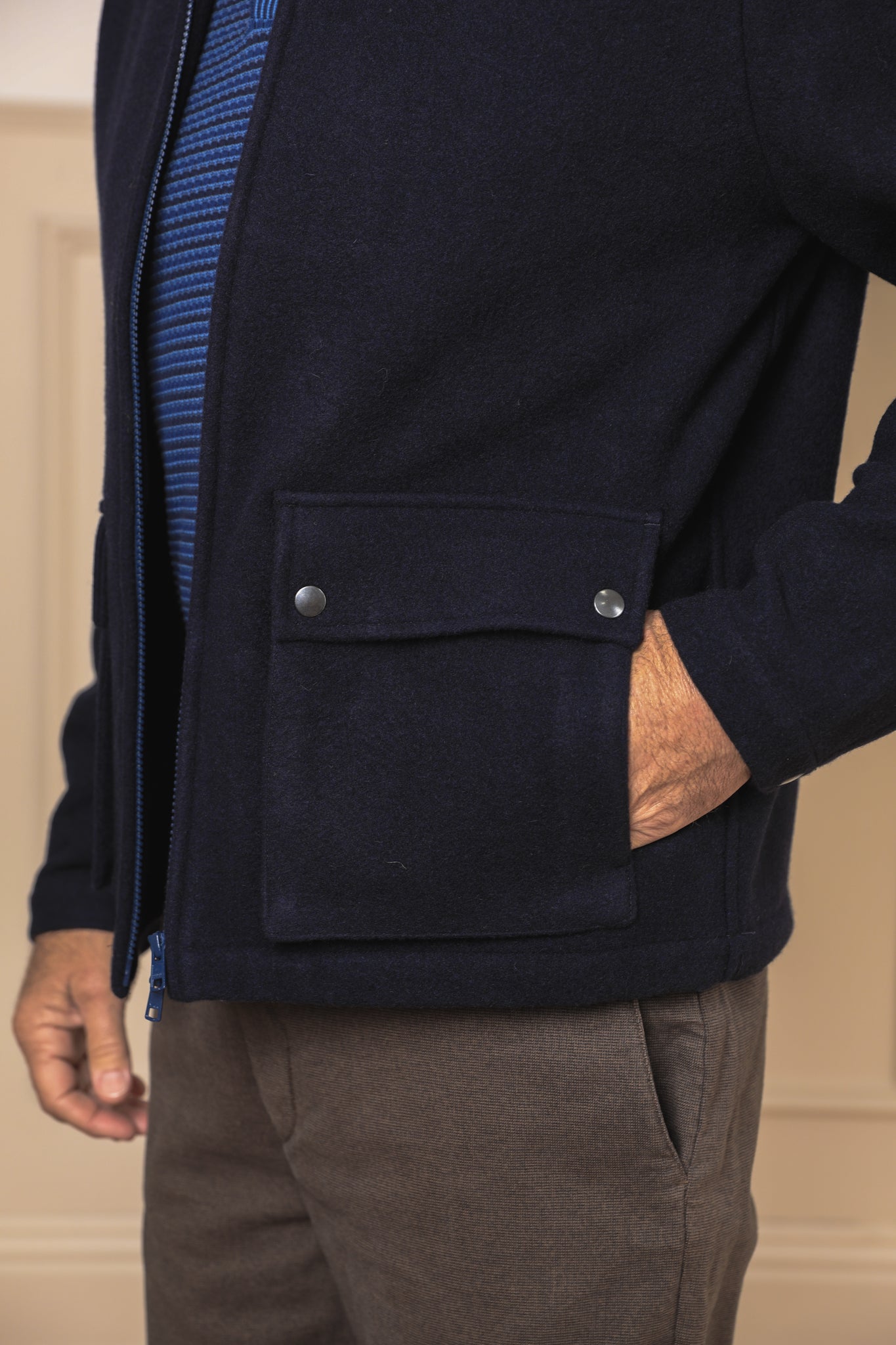 Fitzgerald Cashmere Bomber -  XXL Only