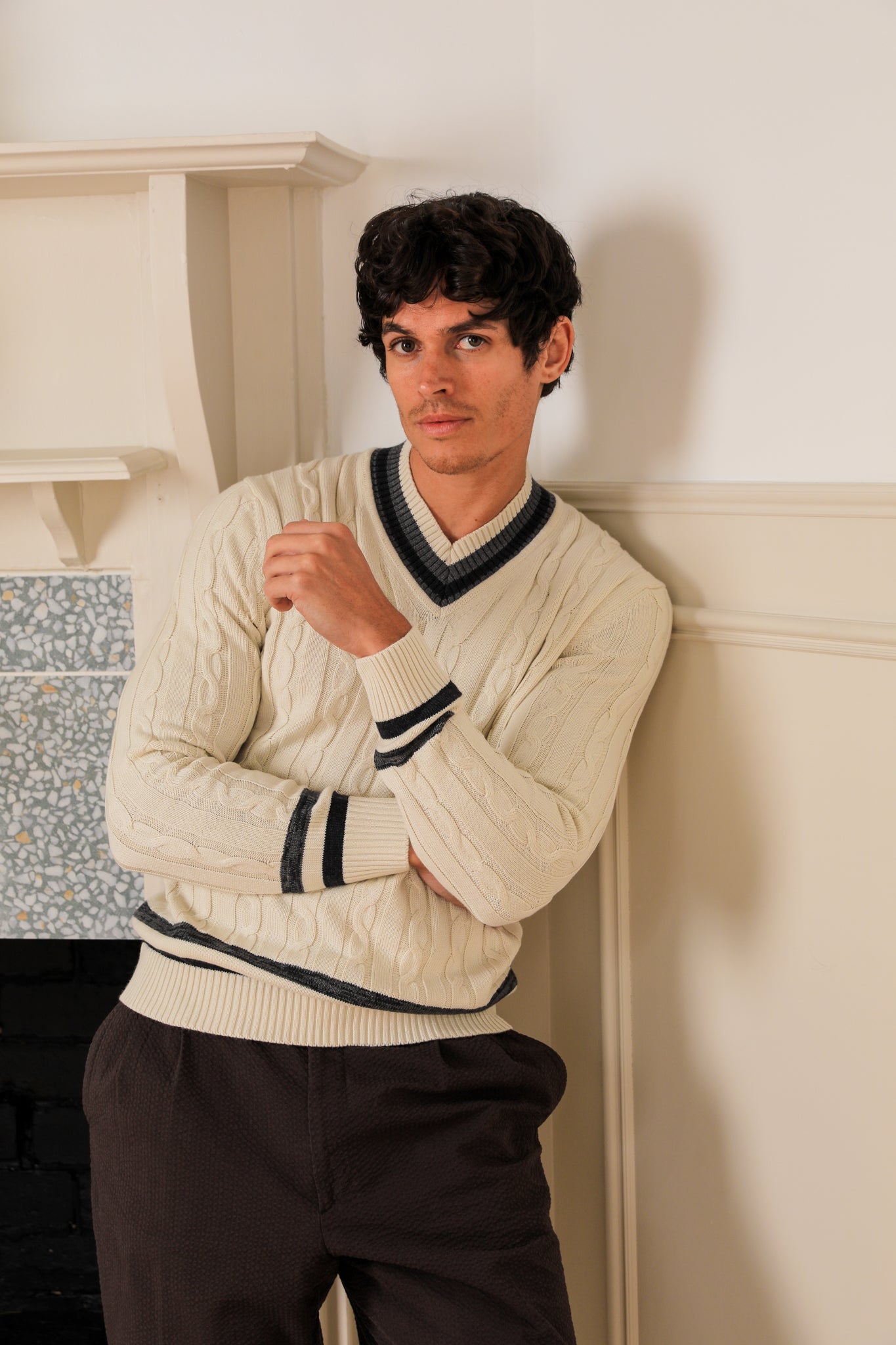 Hughes Cotton Cricket Knit - Ivory,