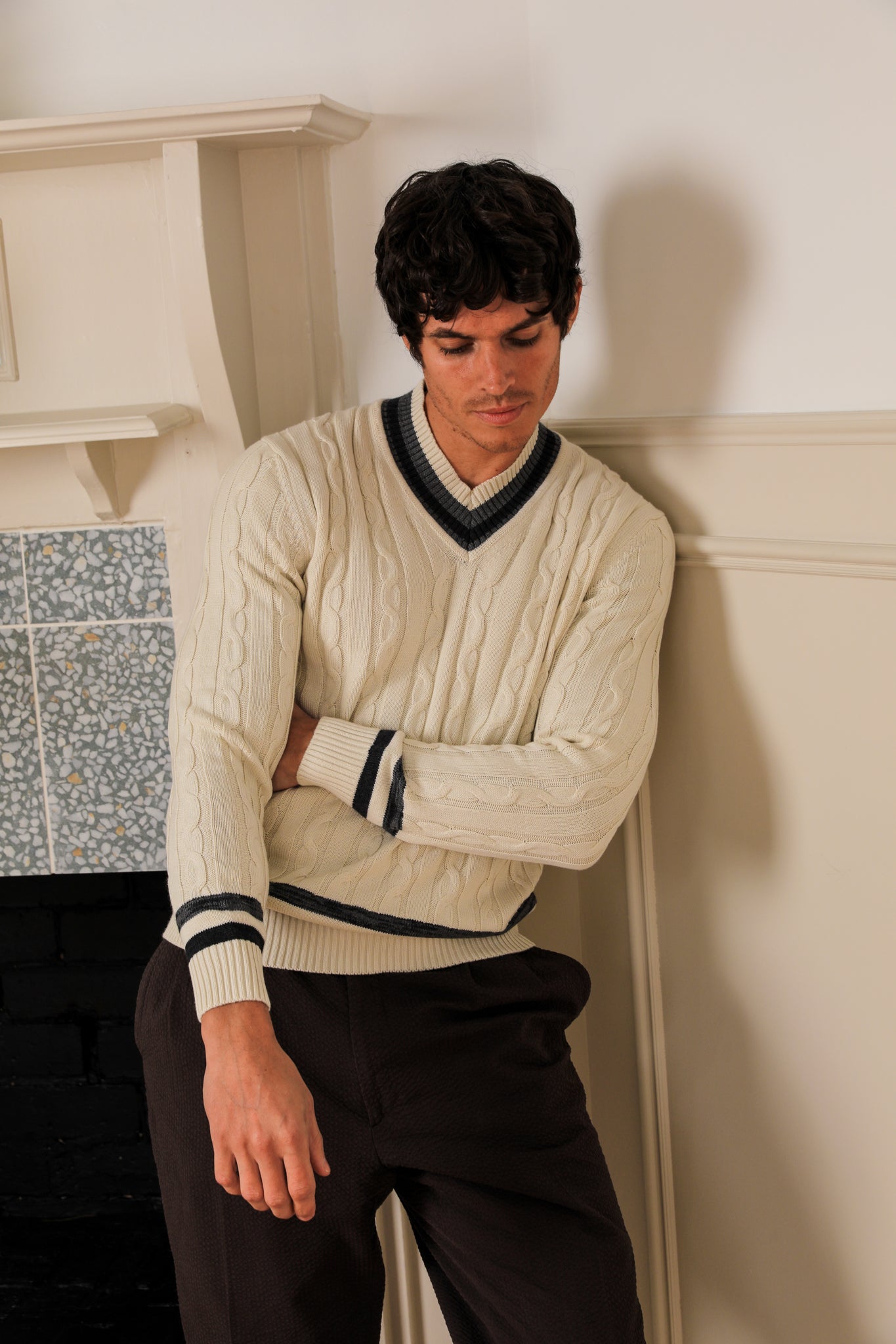 Hughes Cotton Cricket Knit - Ivory,