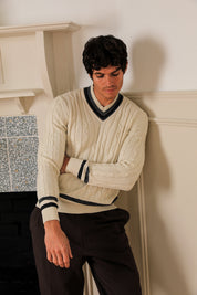 Hughes Cotton Cricket Knit - Ivory,