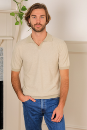 Beechworth Short Sleeved Polo - Salt