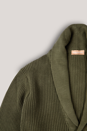 Kooyong Shawl Cardigan - Olive